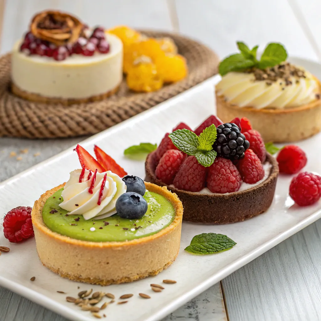 Delicious raw desserts